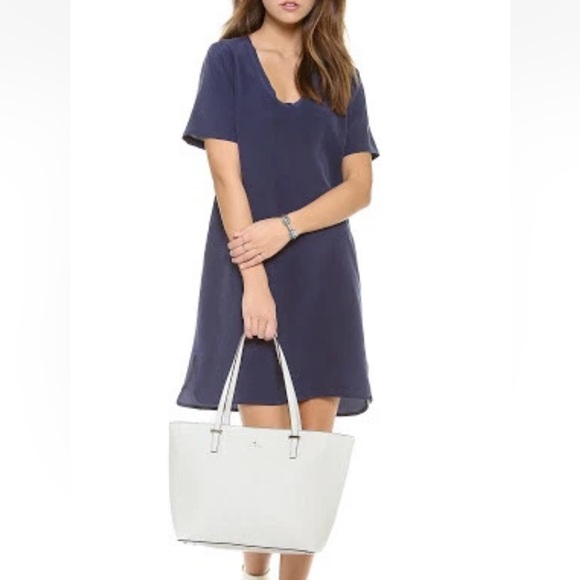 kate spade new york Cedar Street MEDIUM Harmony Tote TRAVEL BAG STONE ICE GREY - Picture 1 of 10